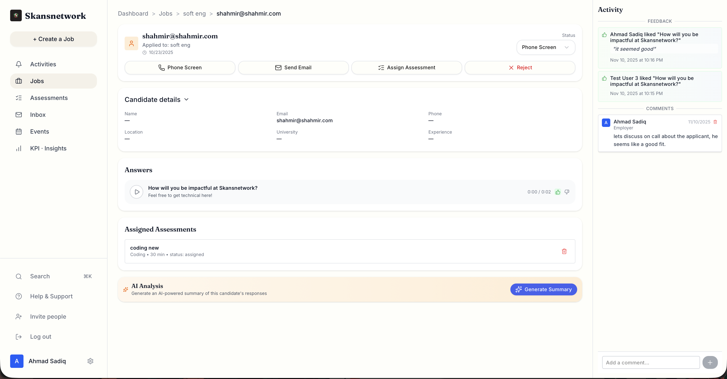 Employer portal showcase