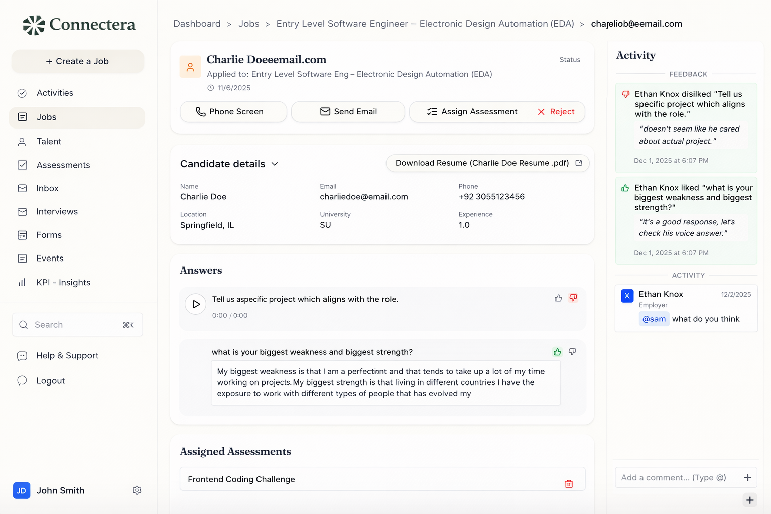 Employer portal showcase
